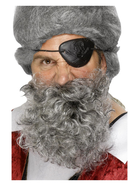 Deluxe Pirate Beard, Light Grey