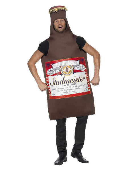 Studmeister Beer Bottle Costume, Brown