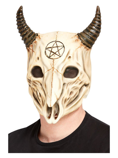 Satanic Ram Skull Overhead Mask, Latex