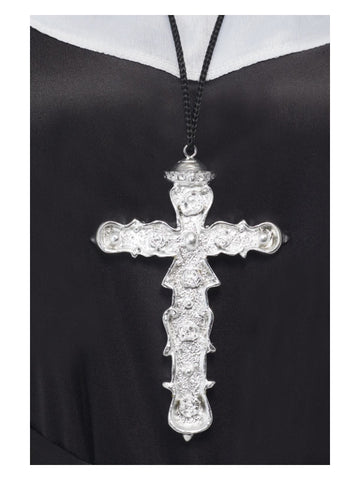 Ornate Cross Pendant, Silver