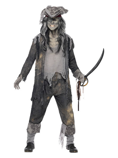 Deluxe Ghost Ship Ghoul Costume, Grey