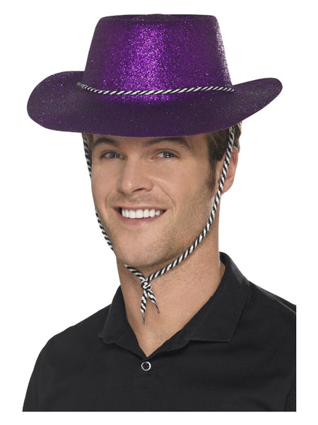 Cowboy Glitter Hat, Purple