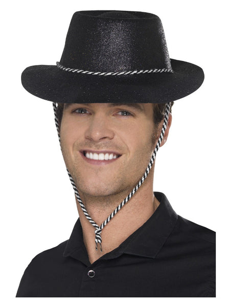 Cowboy Glitter Hat, Black