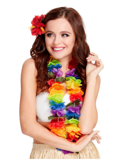 Bright Large Lei, Rainbow