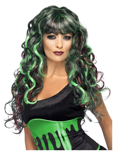 Monster Wig, Black & Green
