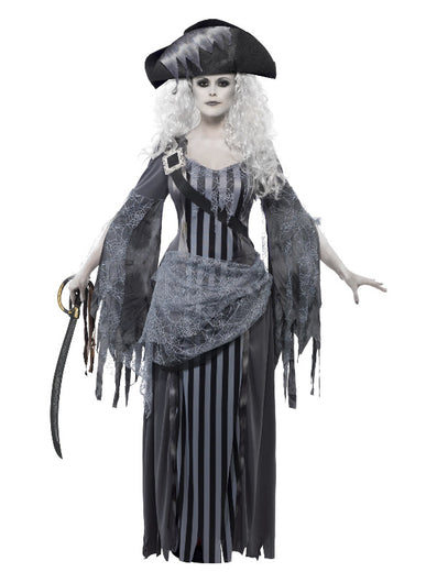 Deluxe Ghost Ship Princess Costume, Grey