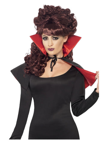 Mini Vamp Cape, Black & Red