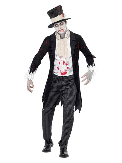 Till Death Do Us Part Zombie Groom Costume, Black