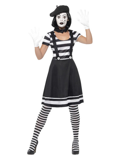 Lady Mime Artist Costume, Black