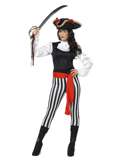 Pirate Lady Costume, with Top, Black