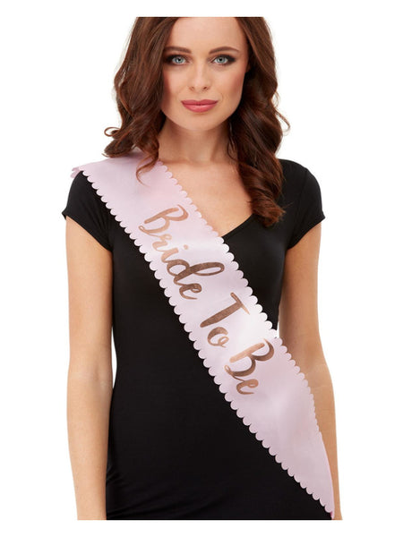 Bride To Be Sash, Pink & Gold