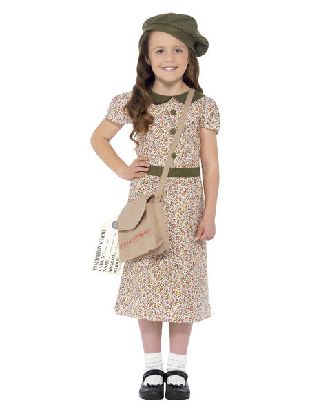 Evacuee Girl Costume, Patterned