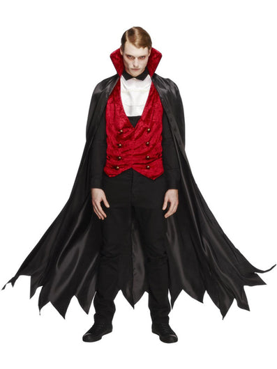 Fever Vampire Costume, Black & Red