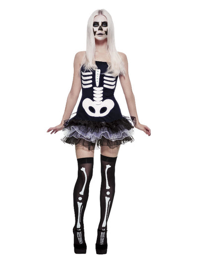 Fever Skeleton Costume, Black