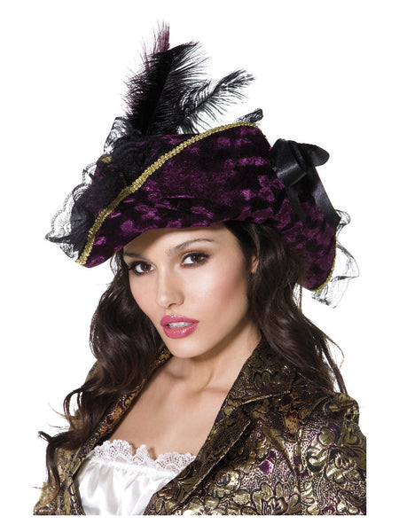Fever Marauding Pirate Hat, Purple