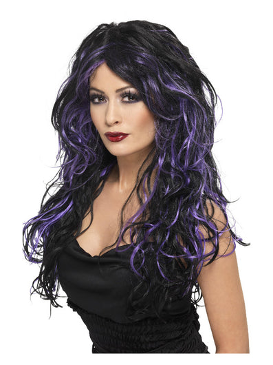Gothic Bride Wig, Purple
