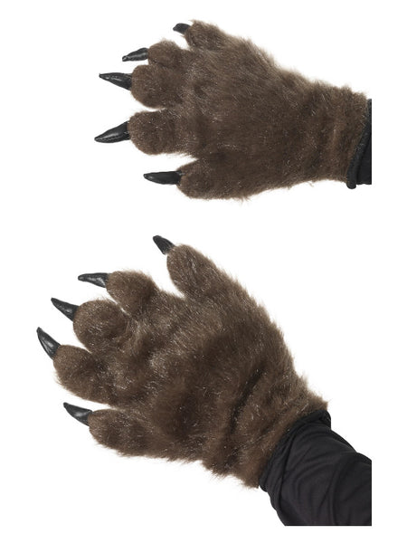 Hairy Monster/Animal Hands, Brown