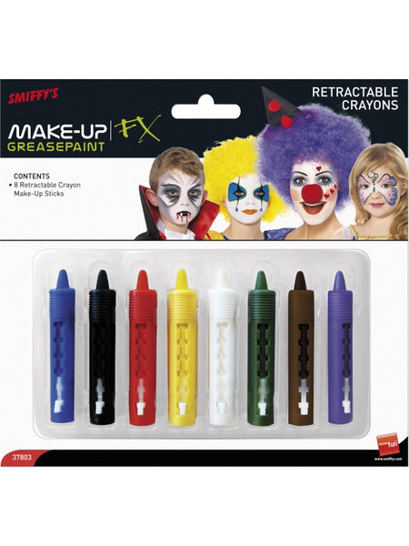 Smiffys Make-Up FX, Face/Body Retractable, Multi-C