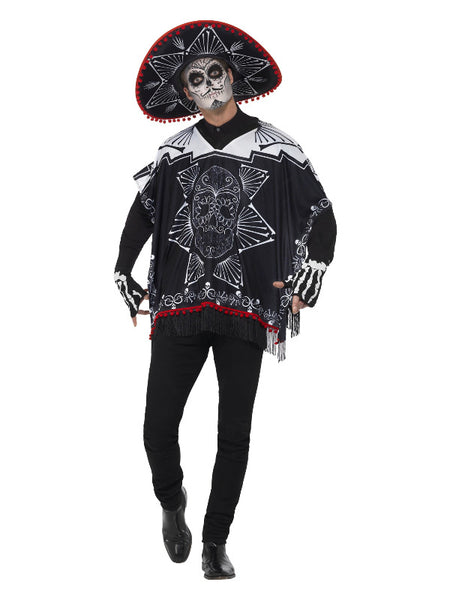 Day of the Dead Bandit Costume, Black & White