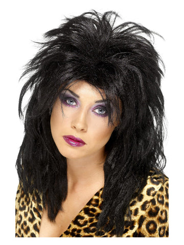 80s Popstar Wig, Black