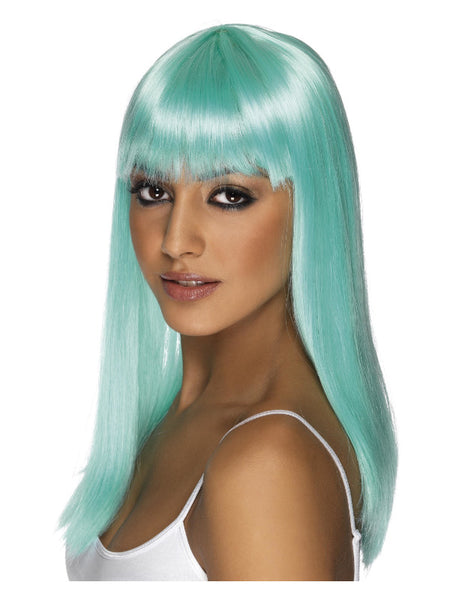 Glamourama Wig, Neon Aqua