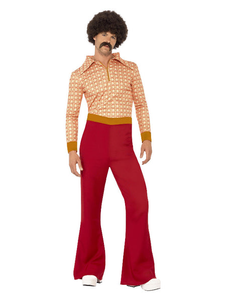 Authentic 70s Guy Costume, Red
