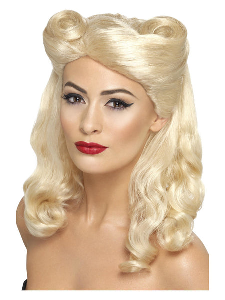 40s Pin Up Wig, Blonde