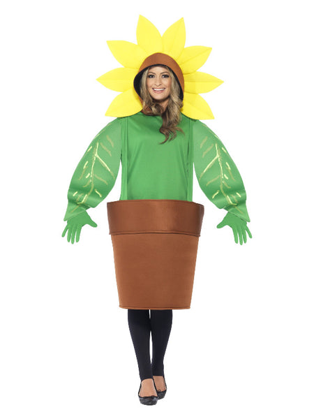 Sunflower Costume, with Top with Attached Hood, Gr