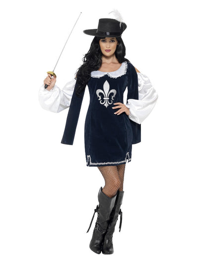 Musketeer Female Costume, Navy