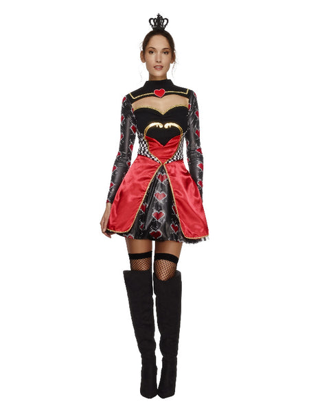 Fever Queen Of Hearts Costume, Black