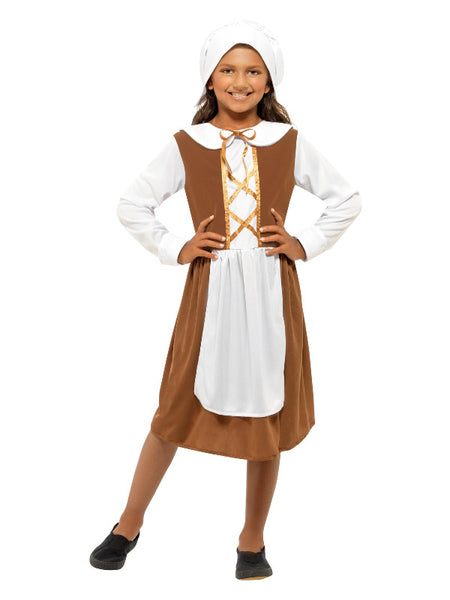 Tudor Girl Costume, Brown