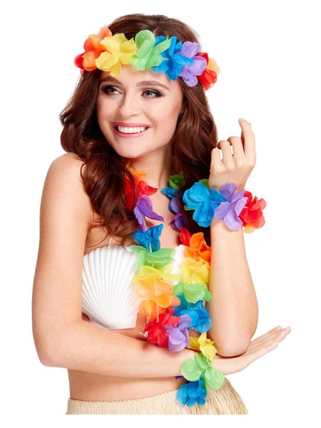 Rainbow Hawaiian Set, Multi-Coloured