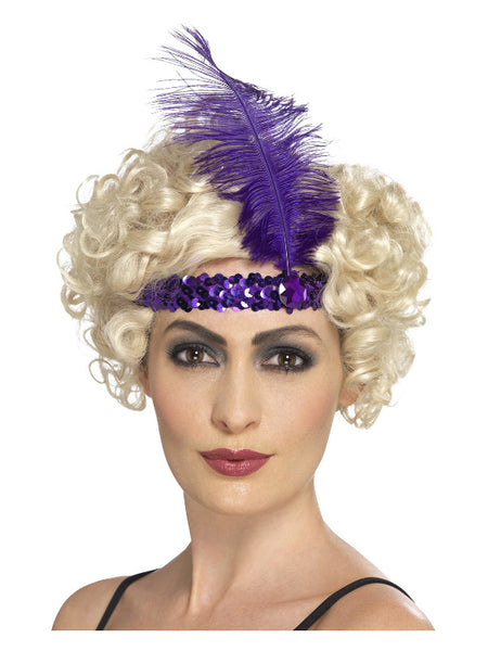 Flapper Headband, Purple