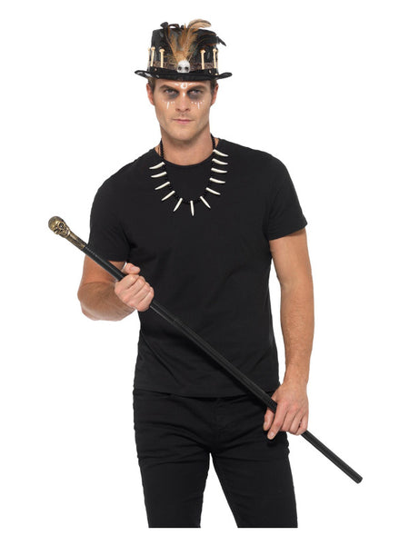 Voodoo Kit, with Feather Top Hat, Black