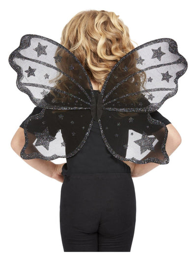 Dark Botanicals Butterfly Wings, 42cm/17in, Black