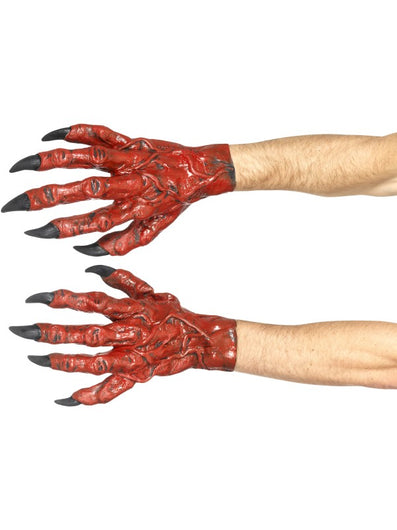 Devil Hands, Latex, Red