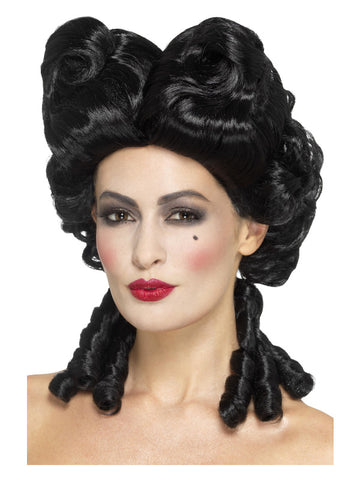 Deluxe Gothic Baroque Wig, Black