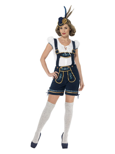 Deluxe Traditional  Bavarian Costume, Blue
