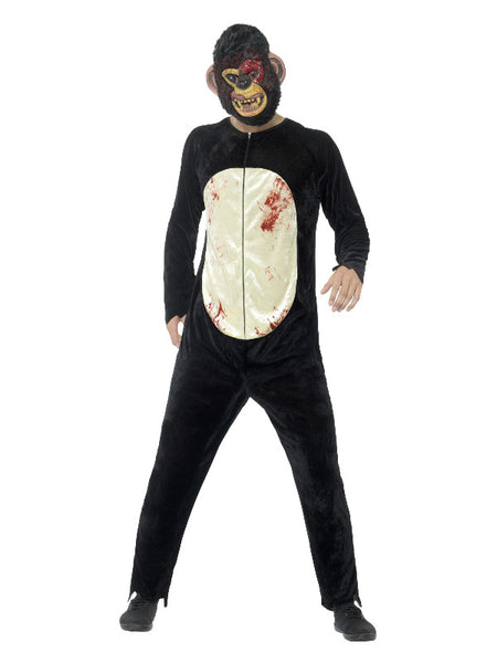 Deluxe Zombie Chimp Costume, Black