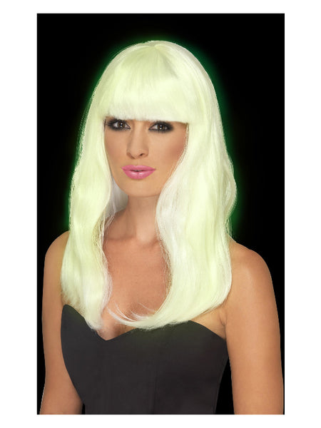 Glam Party Wig, Glow in the Dark