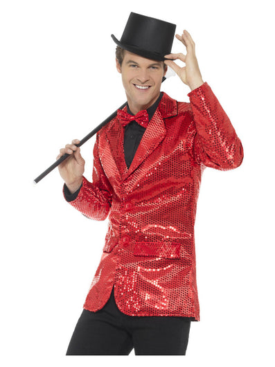 Sequin Jacket, Mens, Red