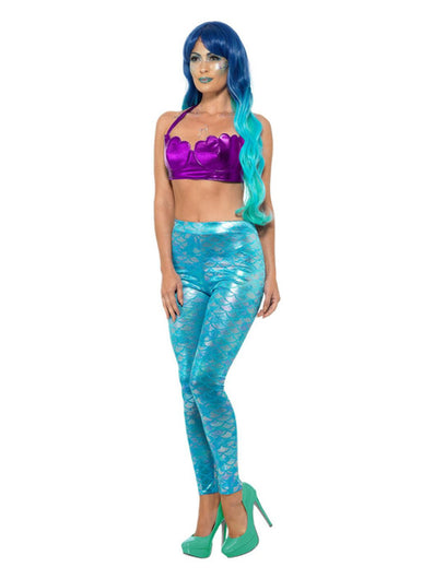Mermaid Leggings, Blue