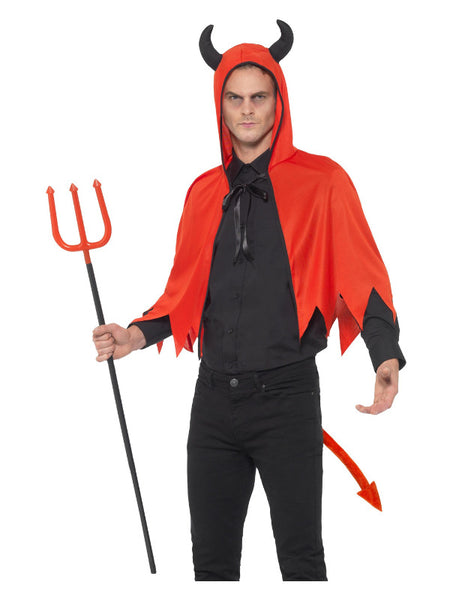 Devil Kit, with Horn Cape, Tail, Red
