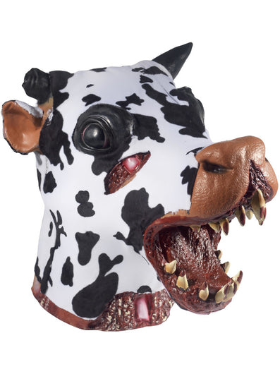 Deluxe Butchered Daisy The Cow Head Prop, Black &