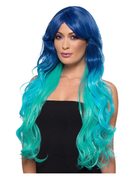 Fashion Mermaid Wig, Wavy, Extra Long, Multi-Colou
