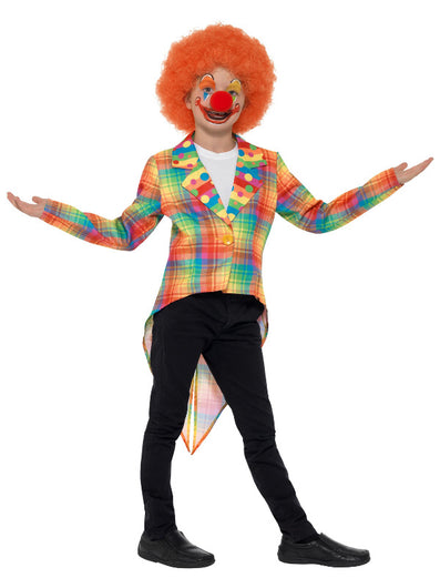 Neon Tartan Clown Tailcoat, Multi-Coloured
