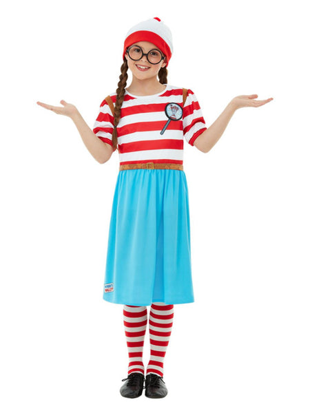 Where's Wally? Wenda Deluxe Costume, Red & White