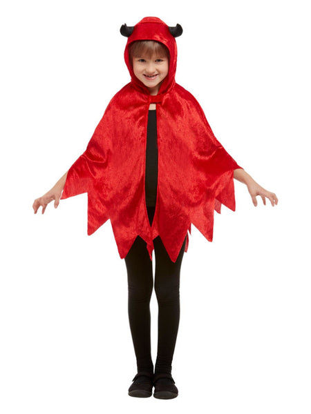 Devil Hooded Cape, Red