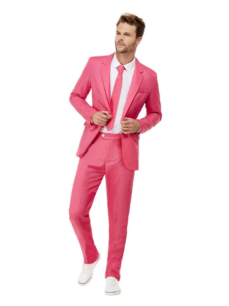 Solid Colour Stand Out Suit, Hot Pink