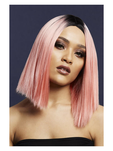 Fever Kylie Wig, Two Toned Blend, Coral Pink